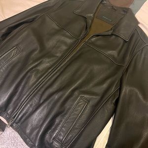 Premium Dark Brown Dockers Leather Jacket